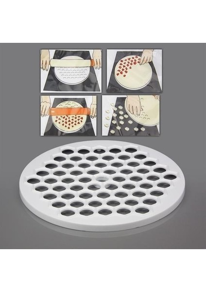 Buffer® 61 Bölmeli Petek Şekilli Pratik Mantı Kesici Açma Kalıbı Mantımatik indirimleri