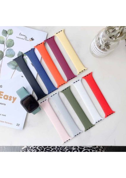 Watch 38MM Uyumlu Krd-31 Solo Loop Large Kordon Ata - Yeşil fırsatları