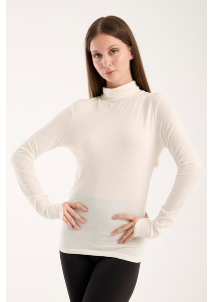 Kadın Balıkçı Yaka Ince Triko Bluz – Esnek ve Yumuşak Doku 3012