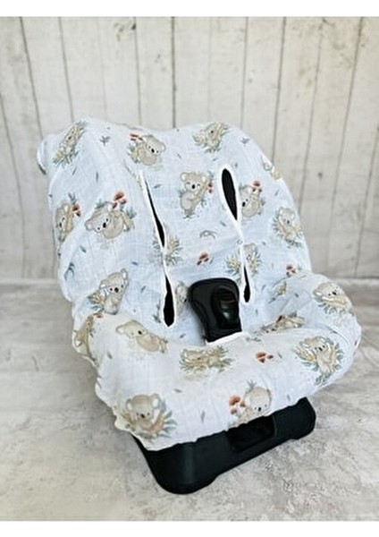 Bebek Müslin Oto Koltuk Puset Kılıfı