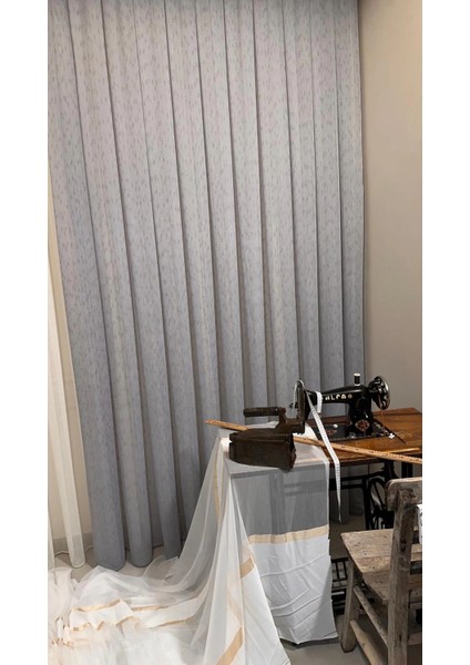 Nivemeshome Mızraklı FIR0914 AR03102 V-105 Gri 1/3 Sık Pileli Tül Perde Apm indirimleri