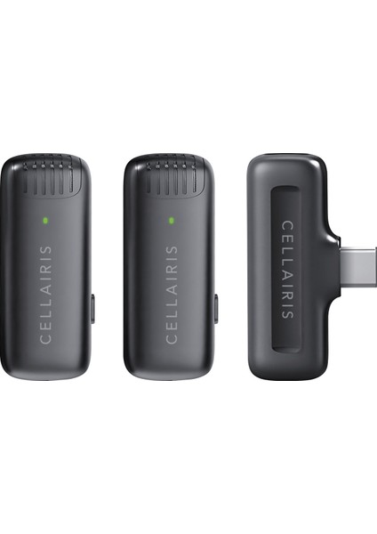 Kablosuz Lavalier Çift Mikrofon - Siyah indirimleri