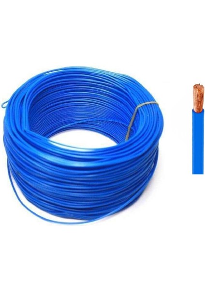 H50V-K 4-Mv ,mavi 4mm² 1-Damar/çok Telli 1mt Nyaf Kablo