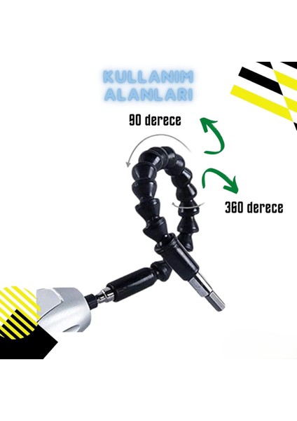 Esnek Şaftlı Tornavida Ucu Seti