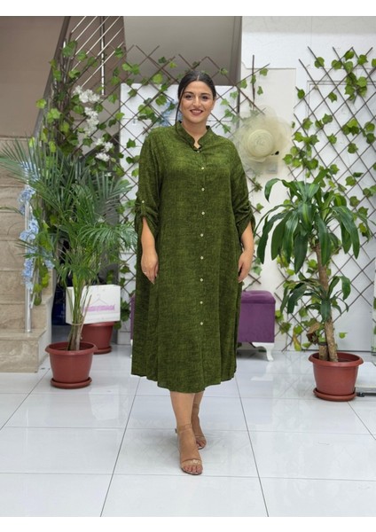 YS81002 Viskon Yasemin Elbise