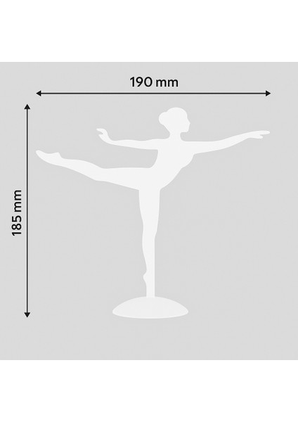 Balerin Figürlü Dekoratif Takı Standı Yüzük, Küpe, Kolye ve Aksesuar Düzenleyici - Plastik fiyatları