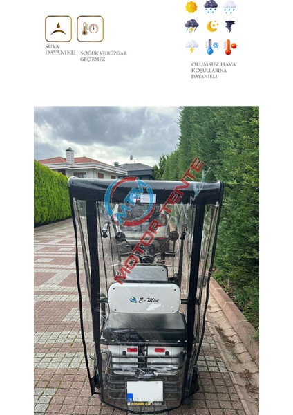 Mona Emon 3 Tekerli Motor Brandası - Siyah fiyatları