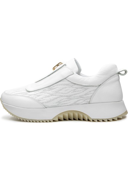 Nero Niu Hakiki Deri Kadın Beyaz Casual Spor Sneaker Ayakkabı fırsatları