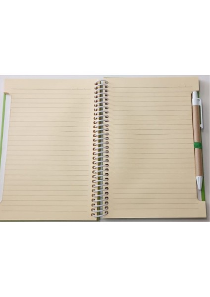 Ajanda Not Defterispralli Çizgili A5 Sert Kapak Kalem Hediyeli 4 Adet modelleri
