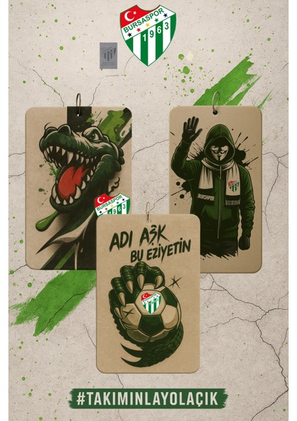 Bursaspor Lisanslı Araç Kokusu – 3’lü Set
