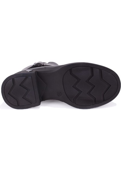 DZA07-1004V042 Siyah Günlük Düz Topuk Kadın Bot fırsatları