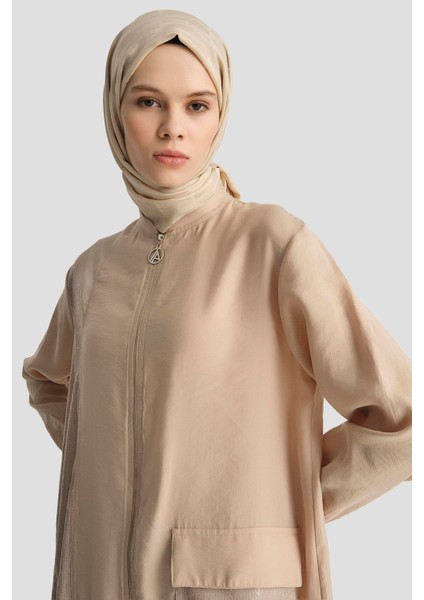 Pul Desenli Fermuarlı Cepli Pantolonlu Ikili Takım-Bej 25YT670 fırsatları