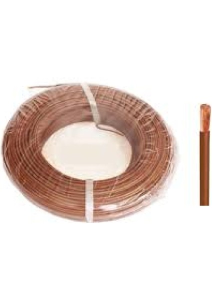 H50V-K 4-Kh ,kahve 4mm² 1-Damar/çok Telli 1mt Nyaf Kablo
