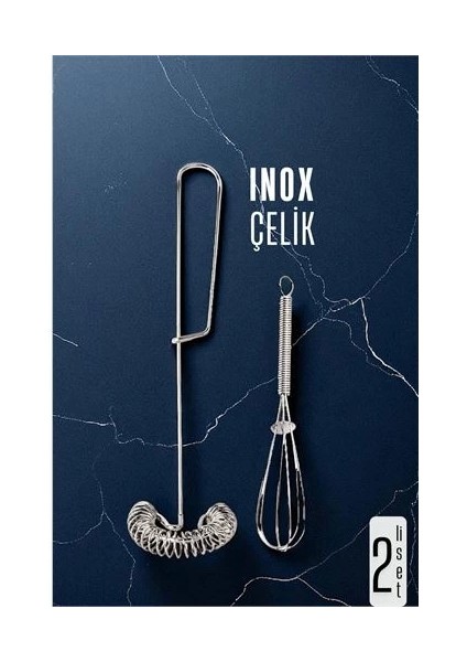 Modacar Inox Çelik Çırpıcı + Mini Çırpıcı Seti