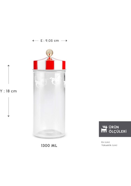 Karnaval Vakumlu Kapaklı Cam Kavanoz/saklama Kabı 1300 ml fiyatları