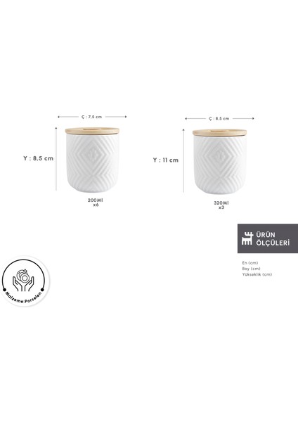 Estoda Vakumlu Kapaklı 10 Parça Standlı Baharat Takımı fiyatları