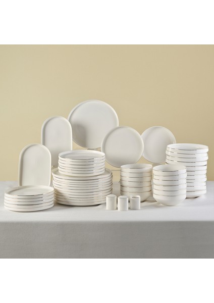 Red Carpet Collection Stream Bone Sirius 53 Parça 12 Kişilik Yemek Takımı Gold