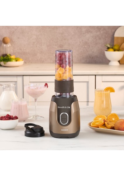 Blendfit Go Personal Kişisel Smoothie Blender Walnut Brown