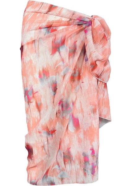 Desenli Şık Yandan Bağlamalı Plaj Pareo