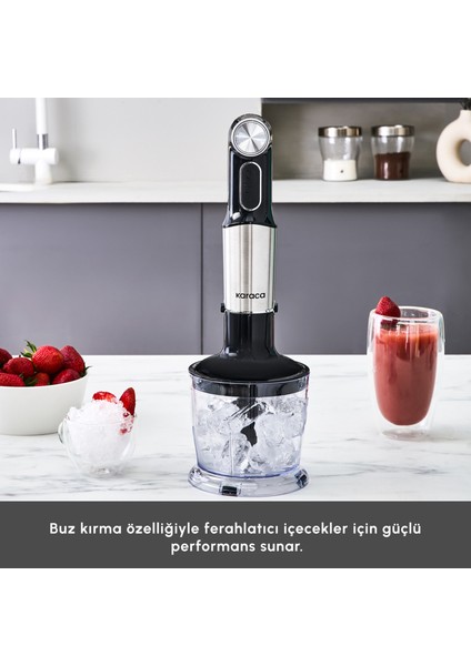 Inox Quick Mix Hız Ayarlı 1300W El Blender Set - 9637B