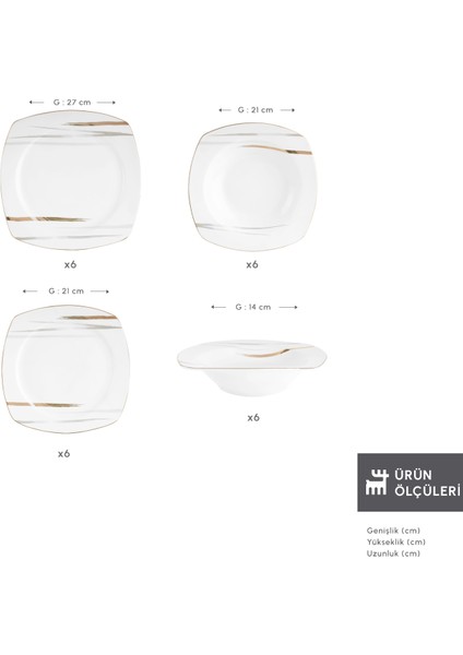 Bera 24 Parça 6 Kişilik Yemek Takımı fiyatları