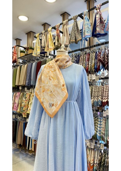 Saklı Bahar Eşarp Turuncu