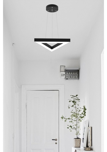 Trıan ( Siyah Kasa, Gün Işığı ) Ledli Modern LED Avize, Salon, Mutfak, Antre, Hol, Masa, Sarkıt fiyatları