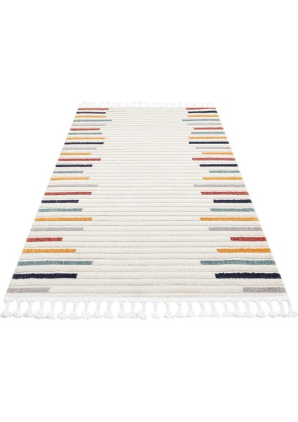 Terazzo TRZ 03 Çok Renkli - Hav Toz Vermez Etnik Desenli İskandinav Salon Halısı fırsatları