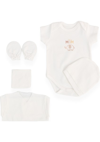 My Baby Kumsal % 100 Coton 10 Lu Hastane Çıkışı Filli Desen 10066 Ekru fırsatları