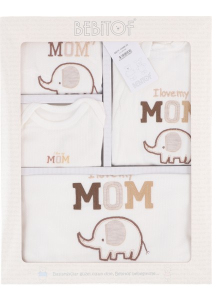 My Baby Kumsal % 100 Coton 10 Lu Hastane Çıkışı Filli Desen 10066 Ekru