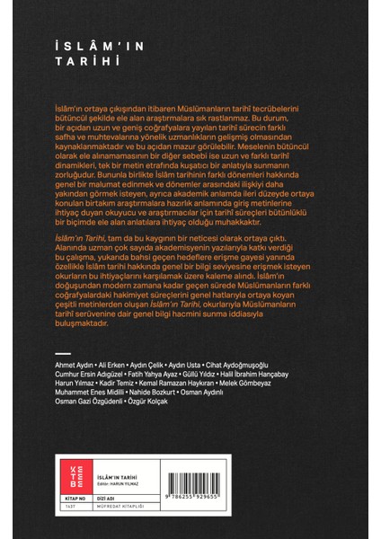 İslâm’ın Tarihi - Ed. Harun Yılmaz fiyatları