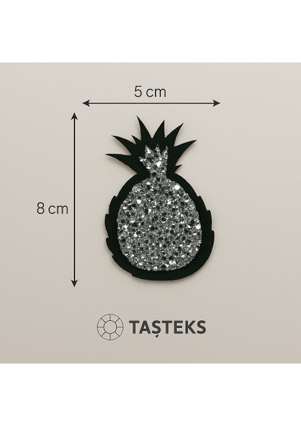 Taşlı Ütülenebilen Veya Sticker Olarak Kullanılabilen Ananas Modeli