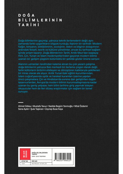 Doğa Bilimlerinin Tarihi - Ed. Şule Taşkıran fiyatları