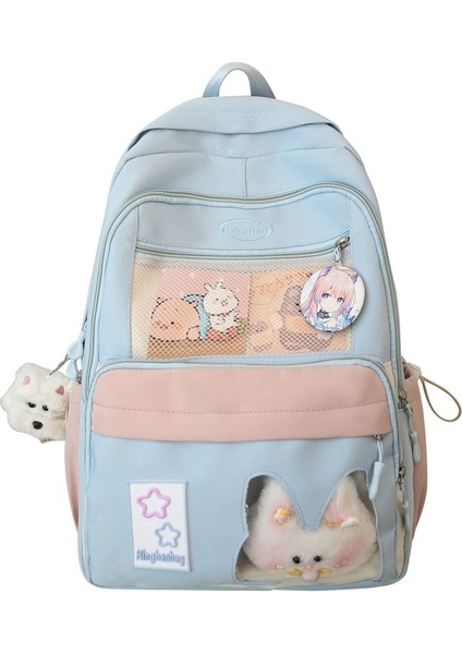 Yeni Okul Çantası Kadın Kore Baskı Küçük Taze Lise Üniversite Öğrencileri Sırt Çantası Kampüs Çift Rüzgar Sen Sistemi Basit Omuzlar Sırt Çantaları (Yurt Dışından)