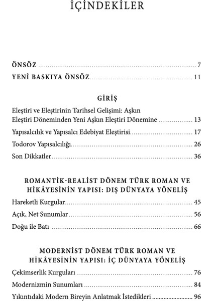 Anlatıyı Yapıdan Okumak - Bilgin Güngör modelleri