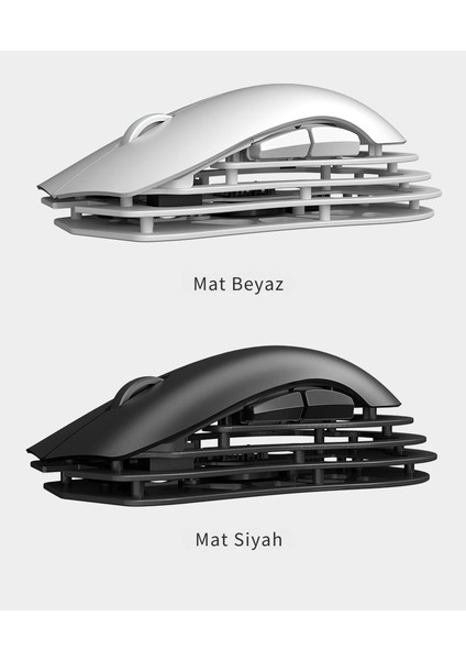 M259 Alüminyum Magnezyum Alaşımlı Oyuncu Mouse, Pixart PAW3395 Optik Sensör, 26000 Dpı 2.4ghz / Usbc modelleri