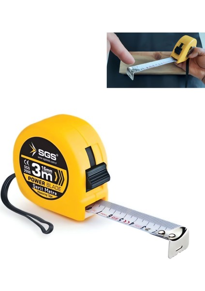 Çelik Şerit Metre 3m