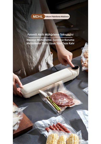 LC-801 Vakum Paketleme Cihazı | Gıda Saklama, Hava Sızdırmaz, Otomatik Vakum ve Mühürleme Makinesi