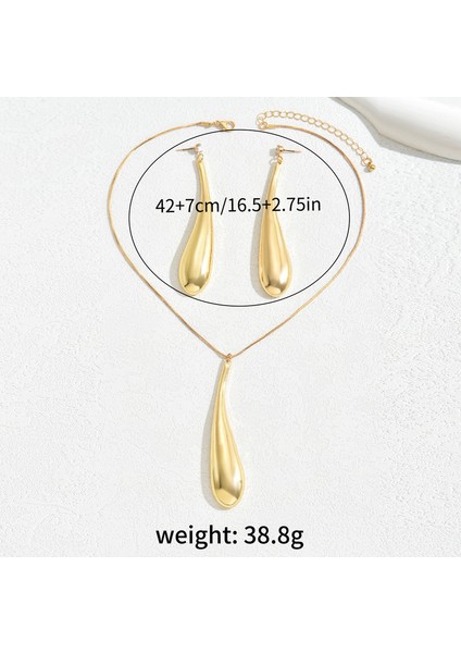 Altın Damla Kolye ve Küpe Seti (Yurt Dışından) fiyatları