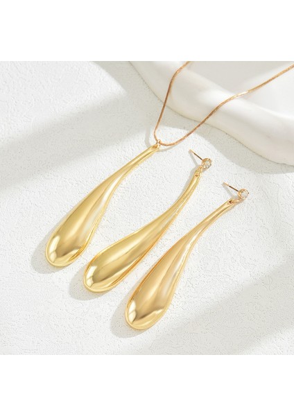 Altın Damla Kolye ve Küpe Seti (Yurt Dışından) modelleri