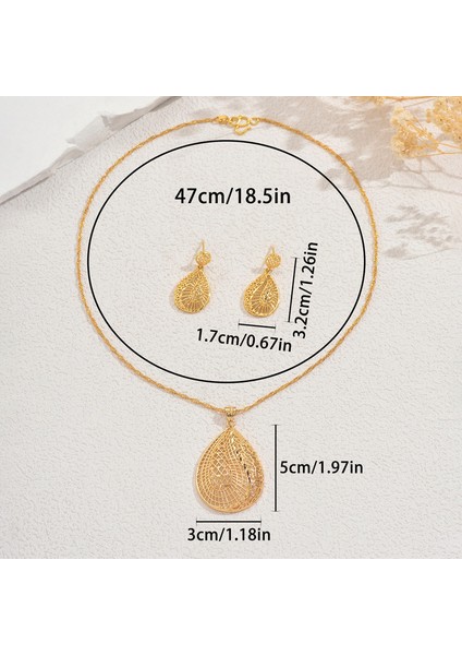 Altın Damla Kolye ve Küpe Seti (Yurt Dışından) fiyatları