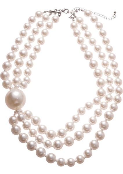 Kadınlar Için Zarif, Çok Katmanlı Yapay Inci Kolye (Yurt Dışından)