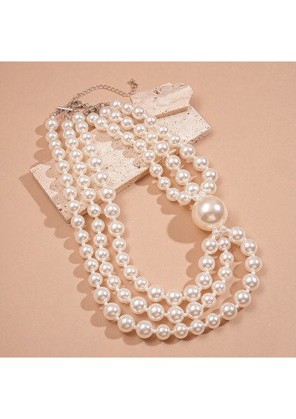 Kadınlar Için Zarif, Çok Katmanlı Yapay Inci Kolye (Yurt Dışından) fiyatları