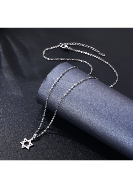 Kadınlar Için Sade Geometrik Altıgen Yıldız Kolye Ucu Paslanmaz Çelik Kolye (Yurt Dışından) fiyatları
