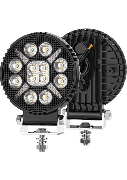 Arazi Aracı Tepe ve Tampon Çalışma Lambası ve Sis Farı 4 Inç 12-24V Gündüz LED Drl Sarı modelleri