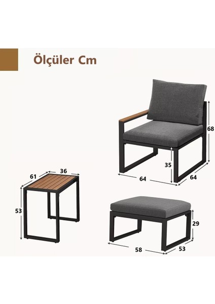 5 Parça Metal Çerçeve Outdoor Multilounge Bahçe Balkon Mobilya,uzanma fiyatları