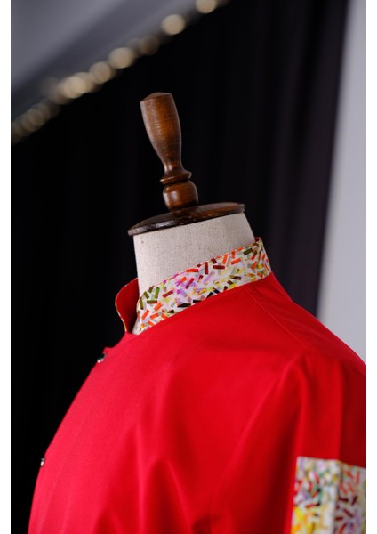 Aşçı Ceketi Ithal Kumaş Desenli Unisex Çıtçıtlı Uzun Kollu Chef Aşçı Mutfak Ceketi indirimleri