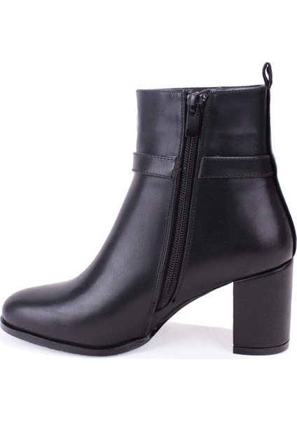 DZA07-7251759 Siyah Klasik Topuklu Kadın Bot modelleri