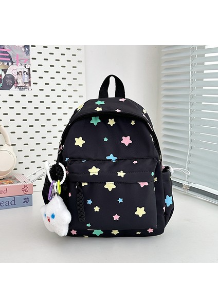 Yeni Yüksek Değerli Büyük Kapasiteli Ortaokul ve Lise Öğrencileri Kız Çanta Hafif Okul Çantası Moda Eğlence Omuz Sırt Bilgisayar Çantası (Yurt Dışından)