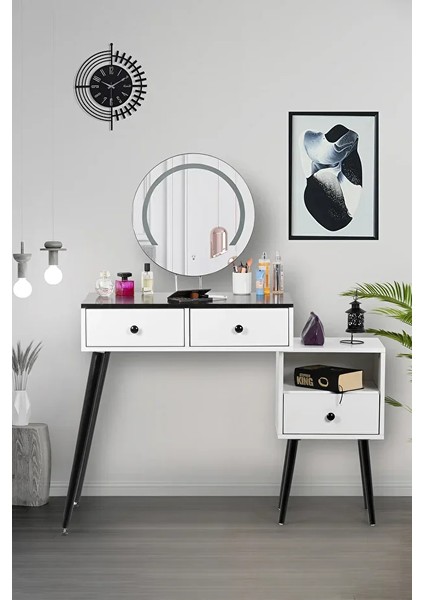 Vera Granit | Makyaj Masası Aynalı | Makyaj Organizeri | Makyaj Masası Işıklı | LED Ayna